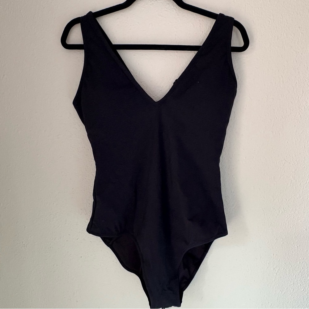 TA3 Plungey Black Bathing Suit -XL
